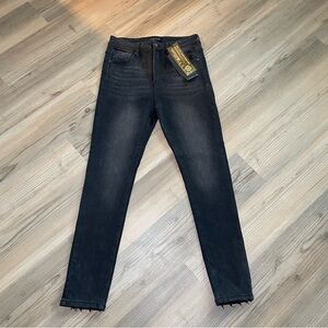 Risen Style #RDP5814 Black High-Rise Skinny Jeans Size 7 (28) NWT